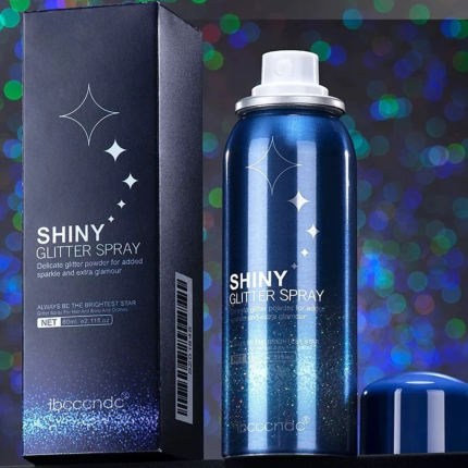 IBCCCNDC Semprot Badan & Rambut Glitter 60ml • Shiny Shimmer Spray • Tahan Lama Waterproof