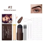 IBCCCNDC Eyebrow Stamp Powder Kit + Concealer • Alis Instan 12 Cetakan + Tali • Shieldtag Original | Minimum Order 2 Pcs - Image 2